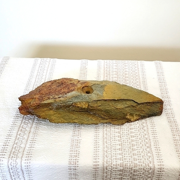 River rock oil candle, heavyweight,  genuine rock - Picture 1 of 6